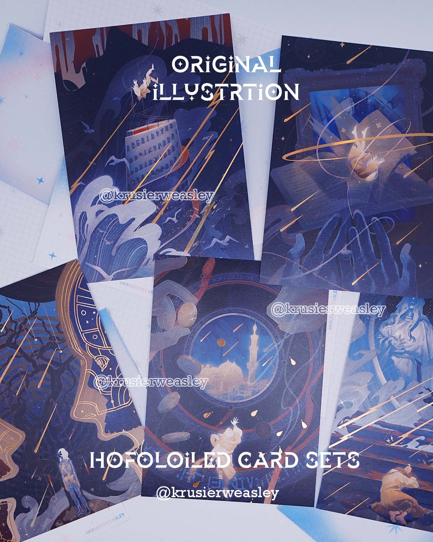 Holofoild Print Sets | Original Illustration Series
