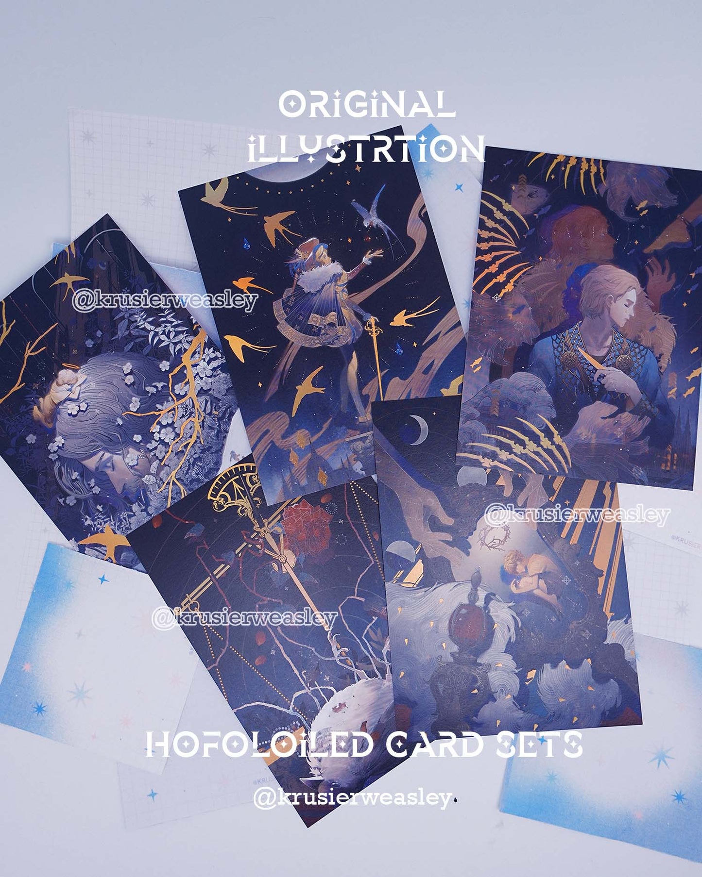 Holofoild Print Sets | Original Illustration Series