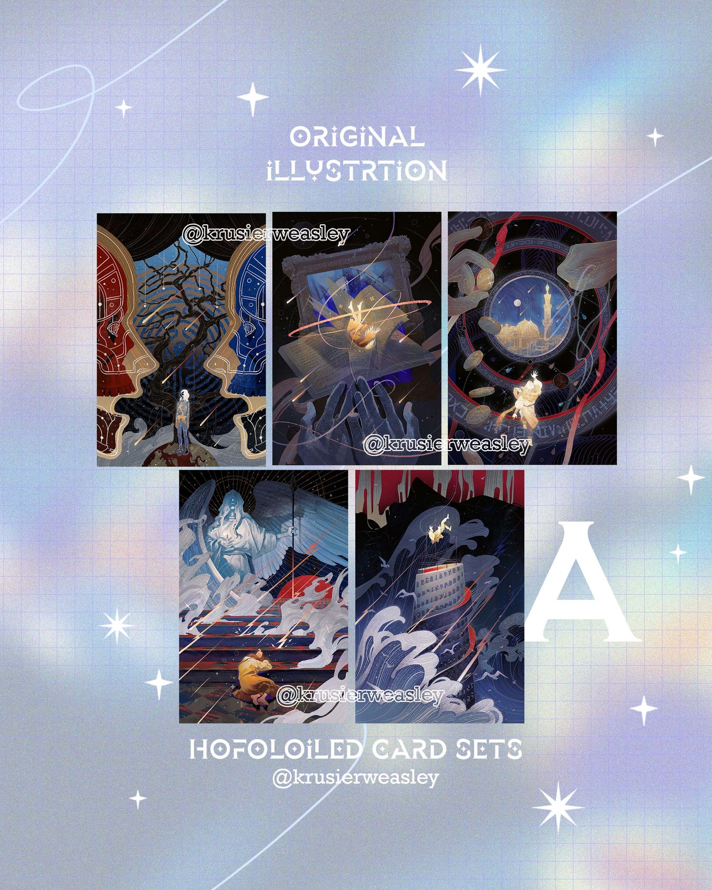 Holofoild Print Sets | Original Illustration Series