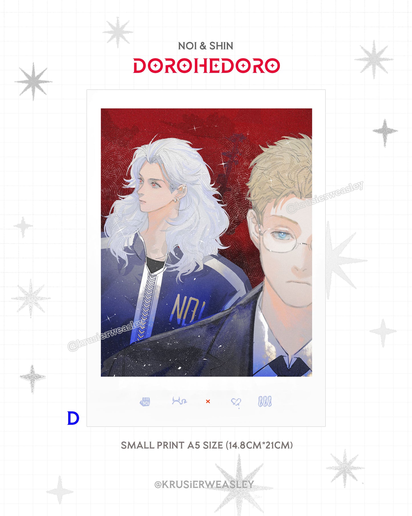 Dorohedoro | Noi & Shin | Prints | Charms | Stickers