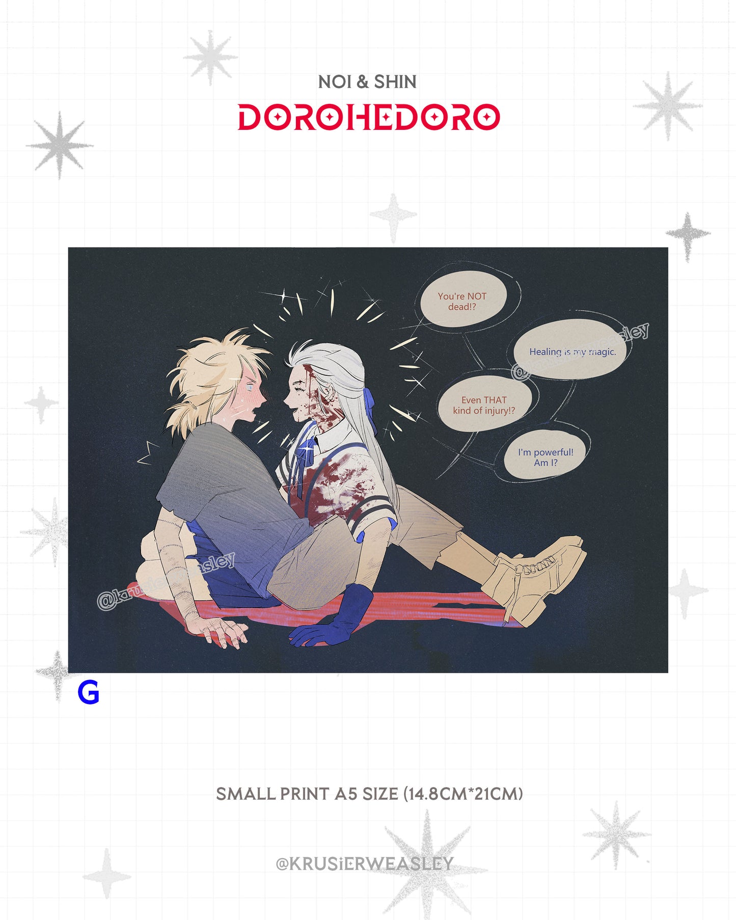 Dorohedoro | Noi & Shin | Prints | Charms | Stickers
