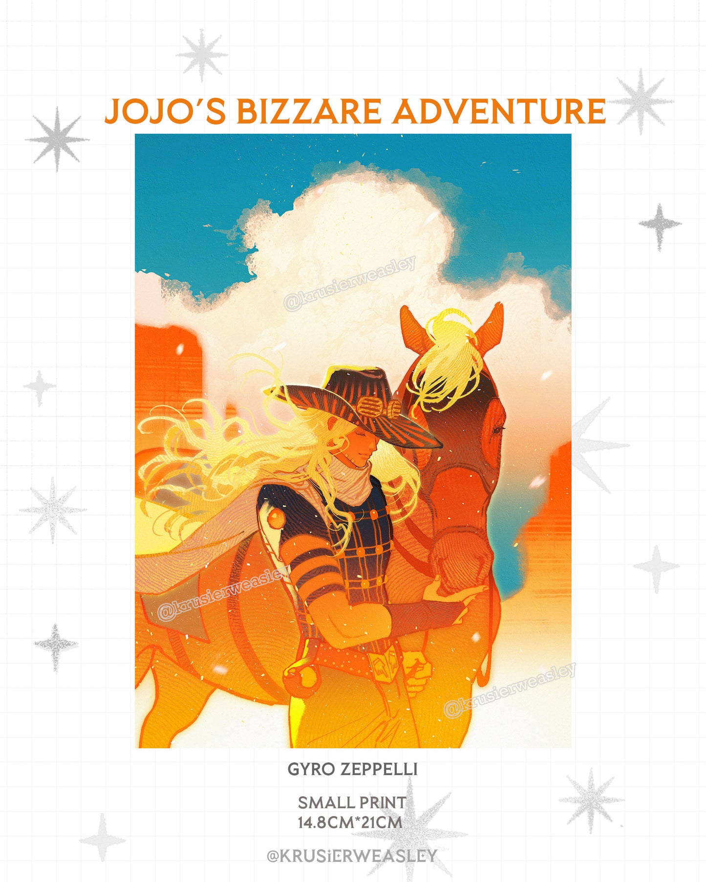Gyro Zeppeli | A5 Print