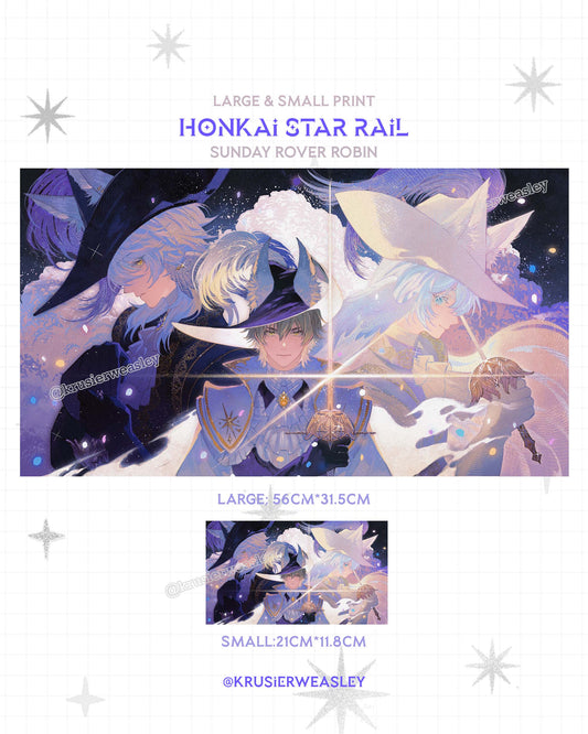 Sunday | Robin | Trailblazer | Cyrene | Phainon | HSR | Print | Honkai Star Rail |