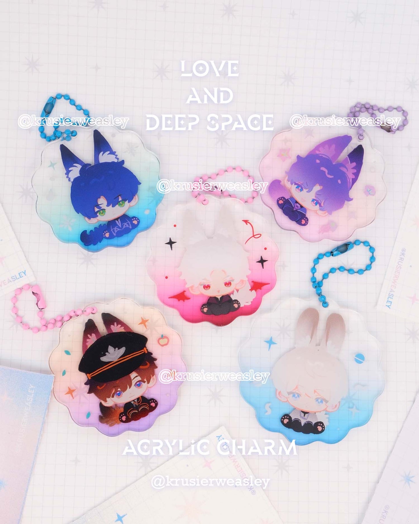 LADS Charms & Stickers | Love and Deep Space