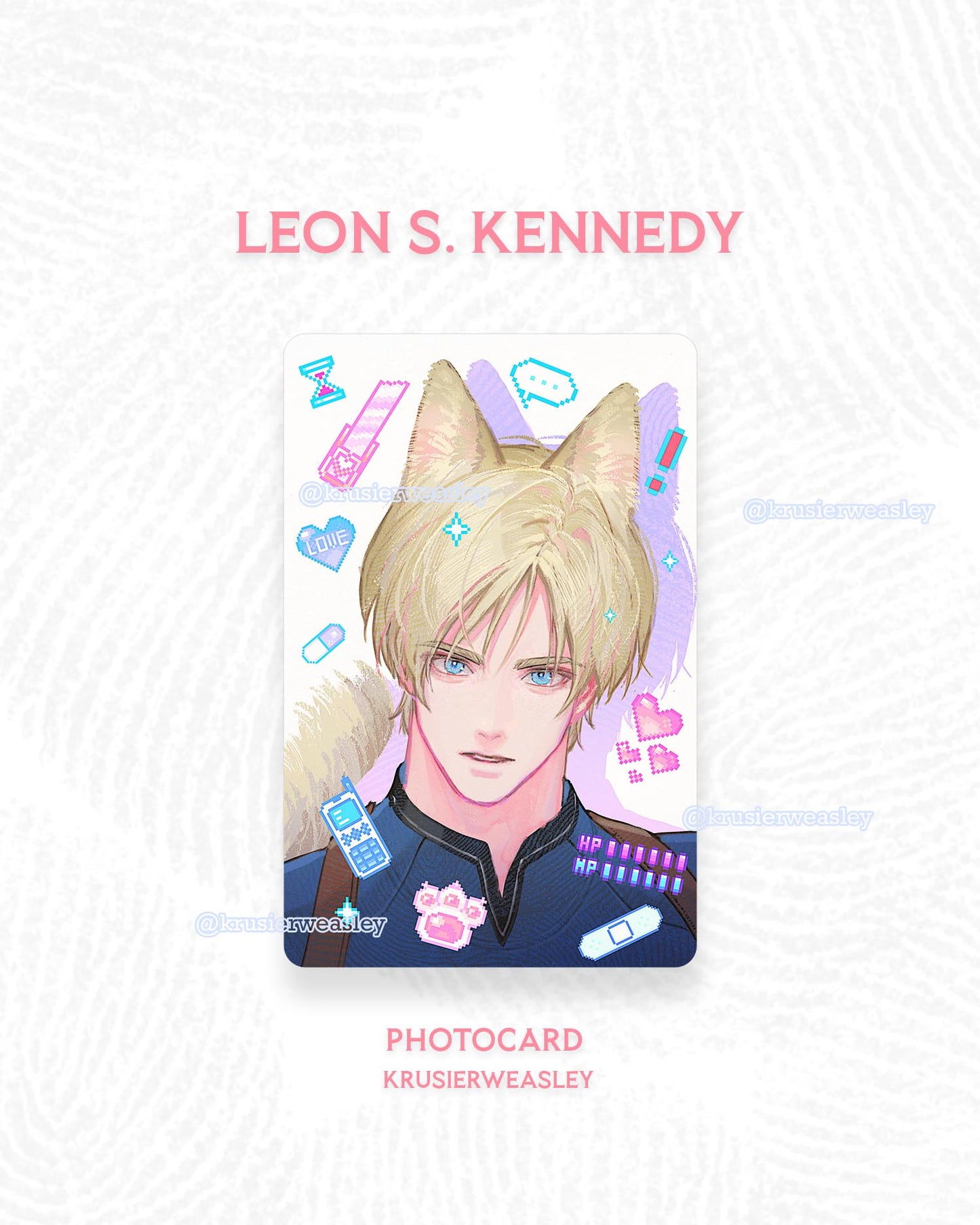 Leon Kennedy Print | Photocard | Sticker | Standee | Resident Evil