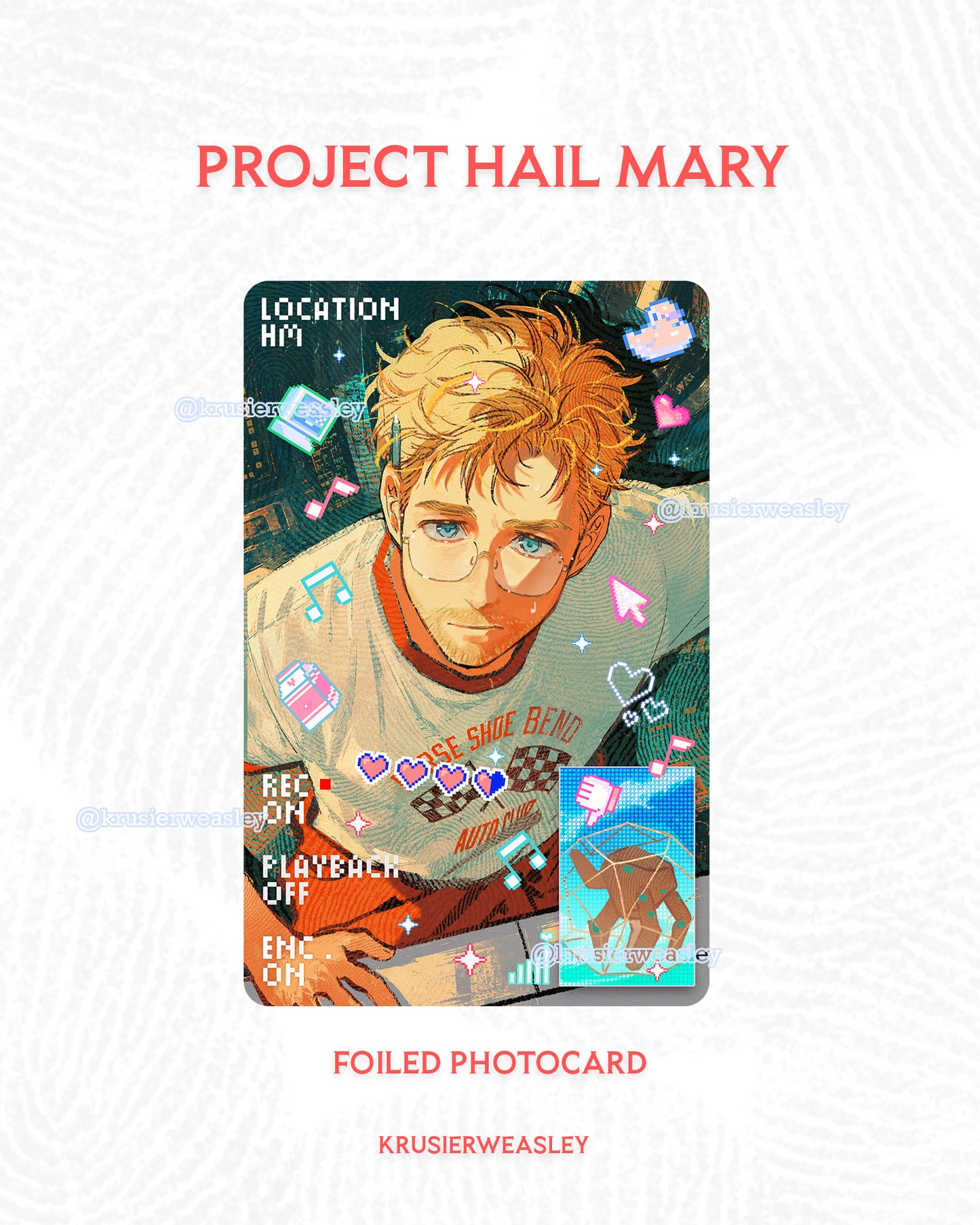 Pre-order | Project Hail May | Photocard+Charm+Print+Sticker | Ryland Grace