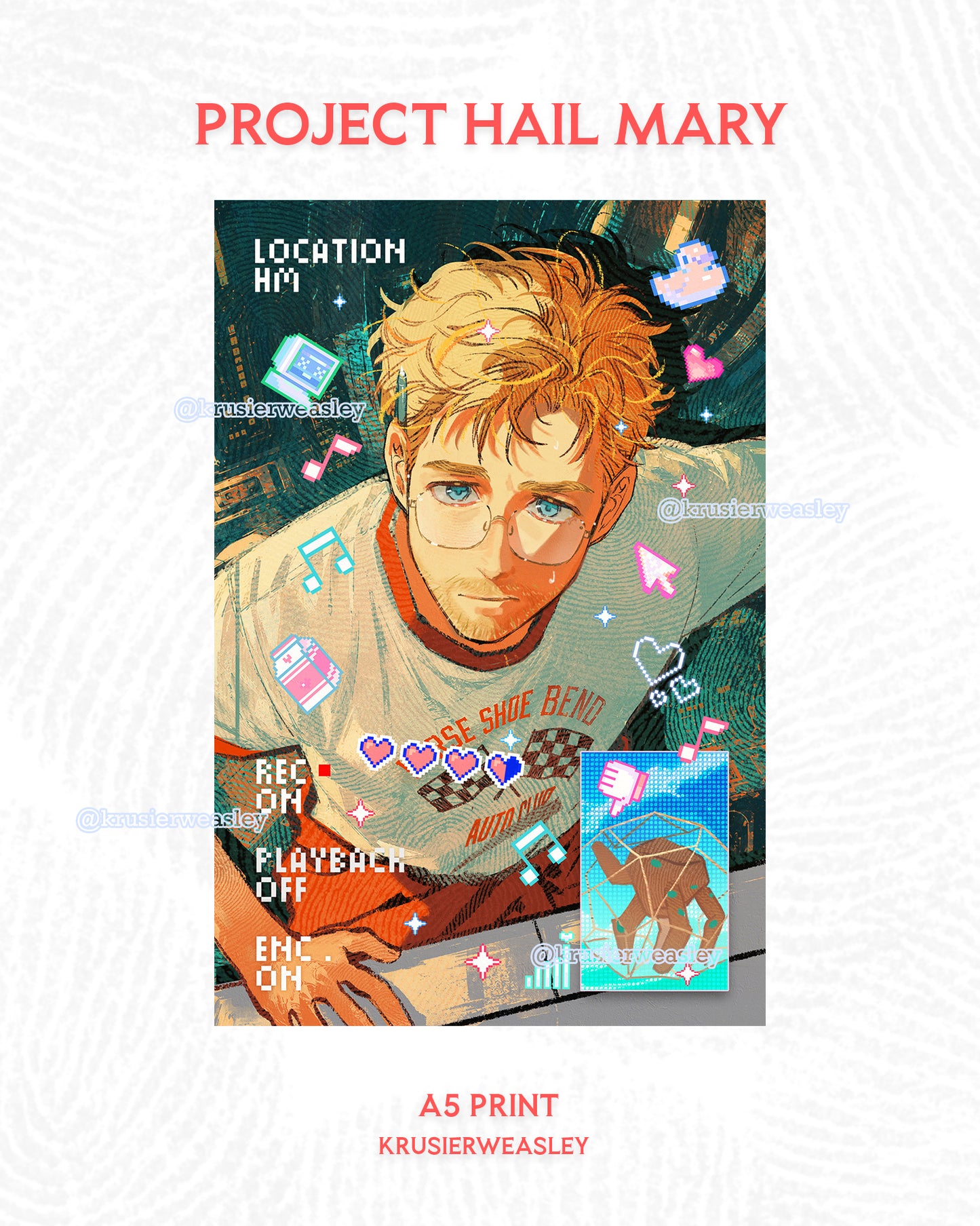 Pre-order | Project Hail May | Photocard+Charm+Print+Sticker | Ryland Grace