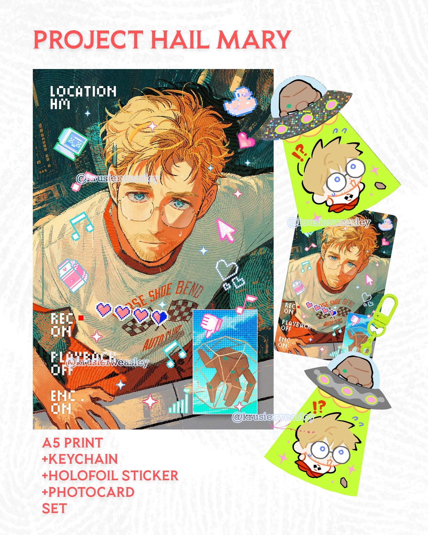 Pre-order | Project Hail May | Photocard+Charm+Print+Sticker | Ryland Grace