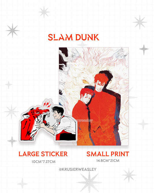 Slam Dunk | Hanamichi & Yohei | A5 Prints, Sticker
