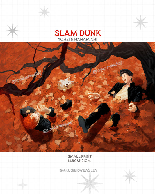 Slam Dunk | Hanamichi & Yohei | A5 Prints, Sticker