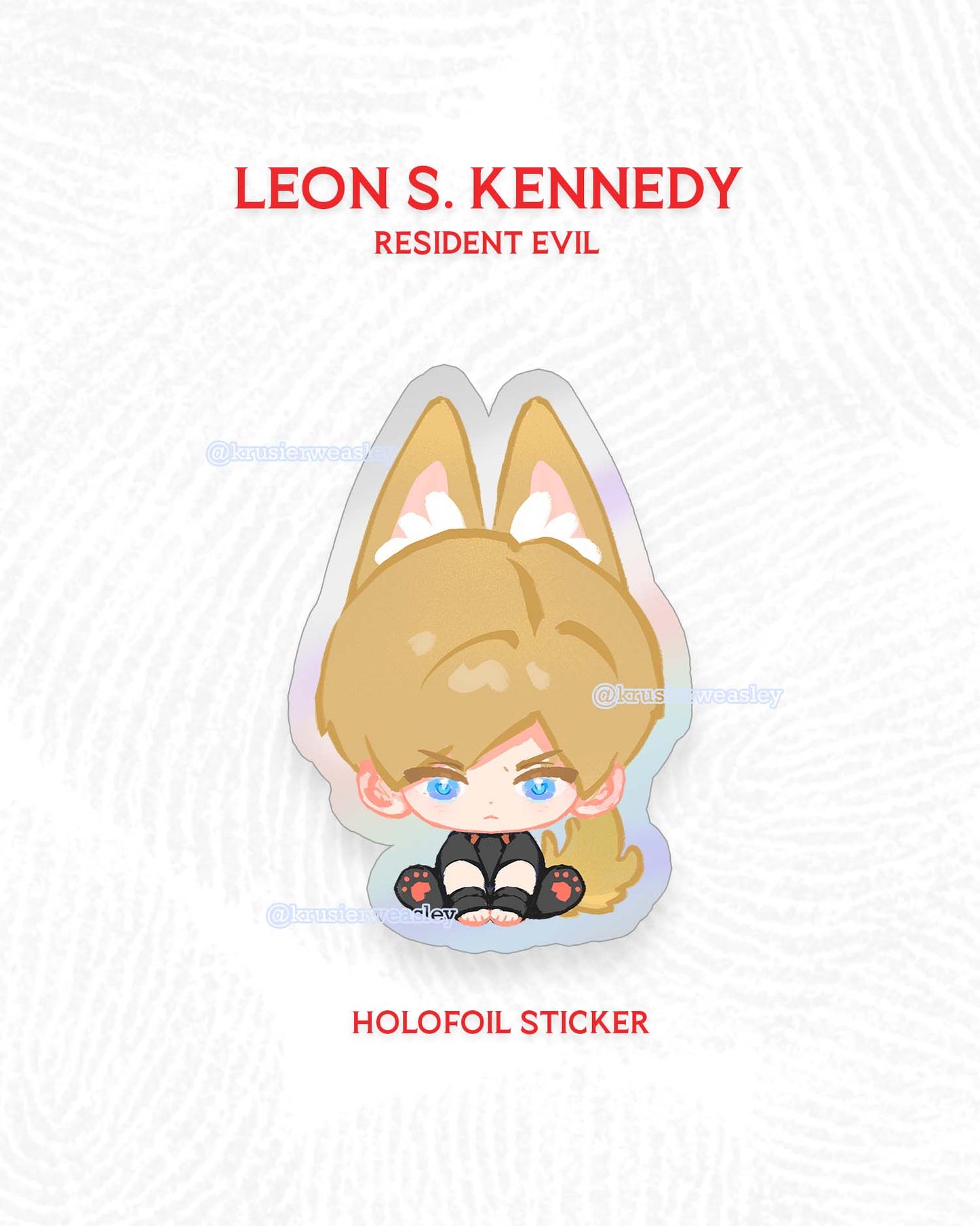 Leon Kennedy Print | Photocard | Sticker | Standee | Resident Evil